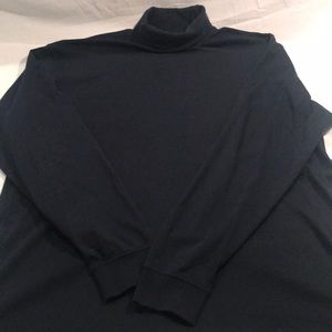 Brooks Brothers Turtleneck Large Navy Pima Cotton